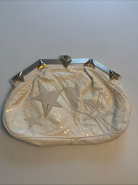 Vintage Carlo Fiori Leather Crossbody / Shoulder Clutch Bag